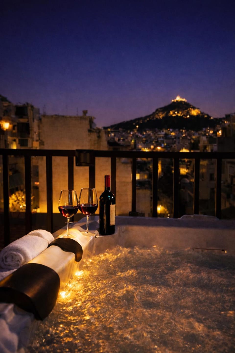 Night, Hot Tub