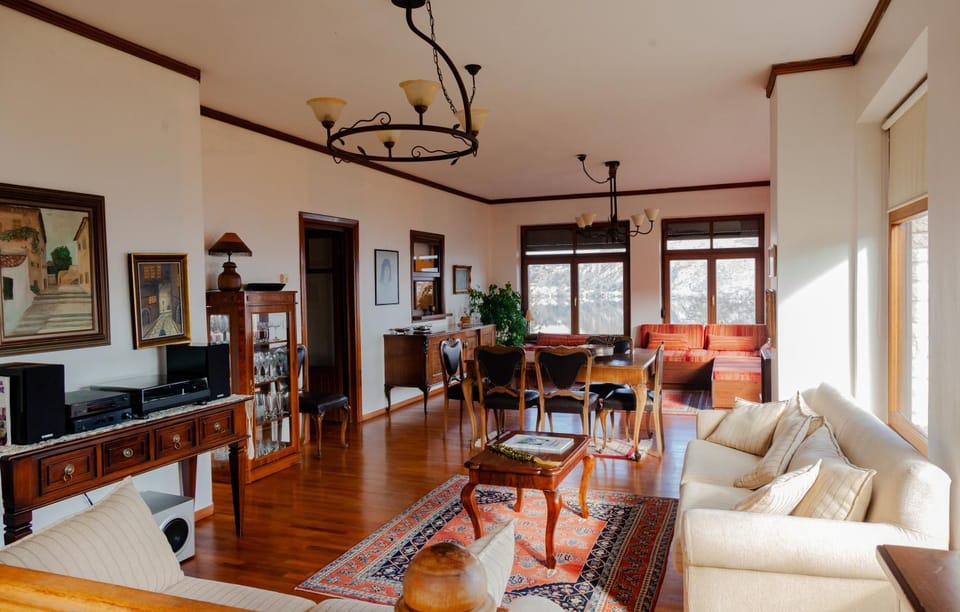 Property building, Living room, Dining area