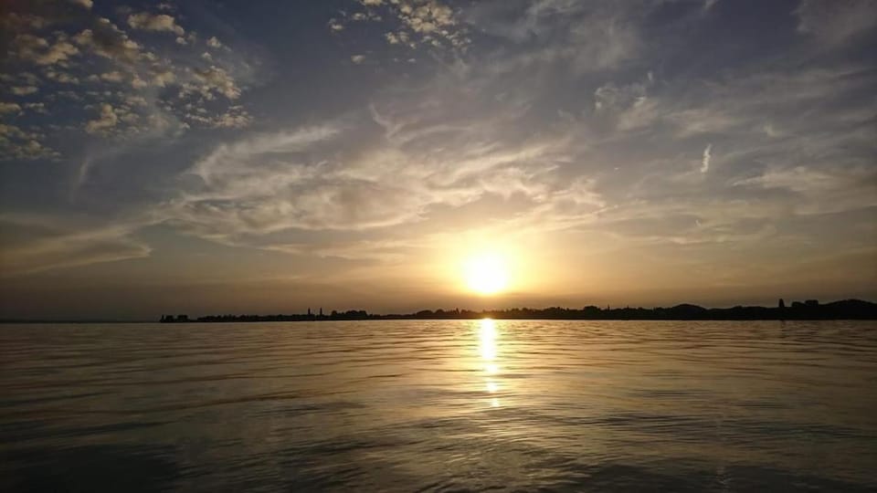 Day, Natural landscape, Lake view, Sunset