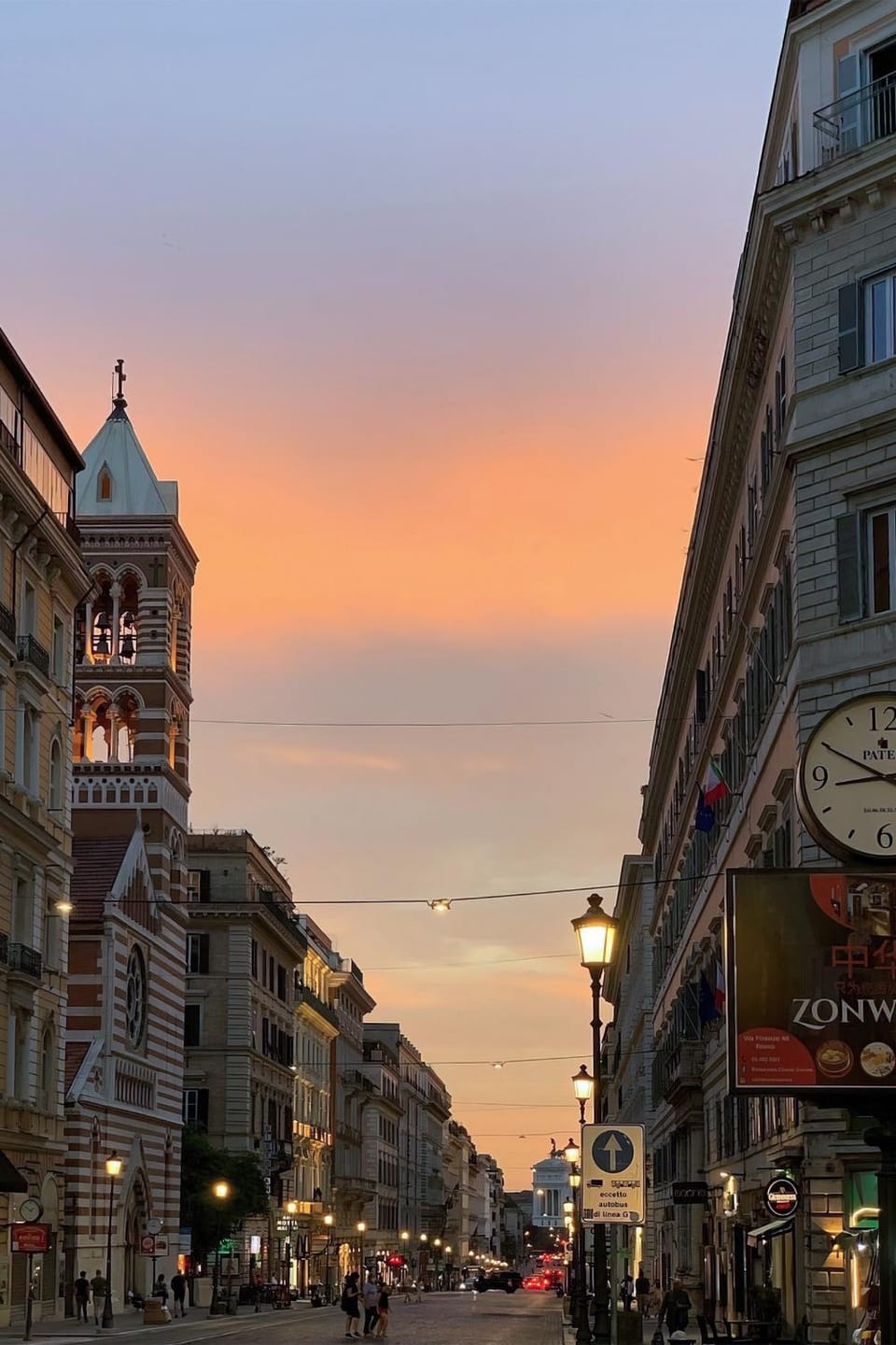 Neighbourhood, City view, Street view, Sunset
