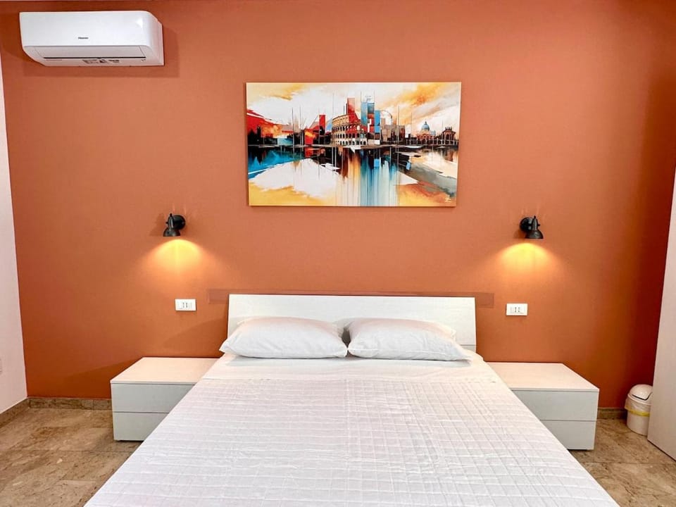 Bed, Bedroom, air conditioner