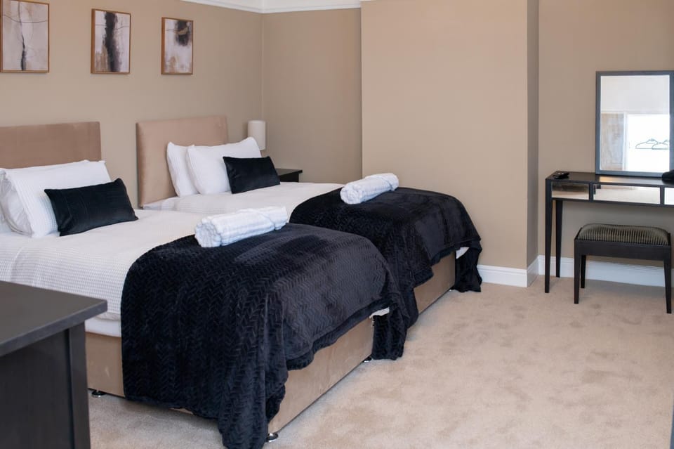 Bedroom, hair dryier