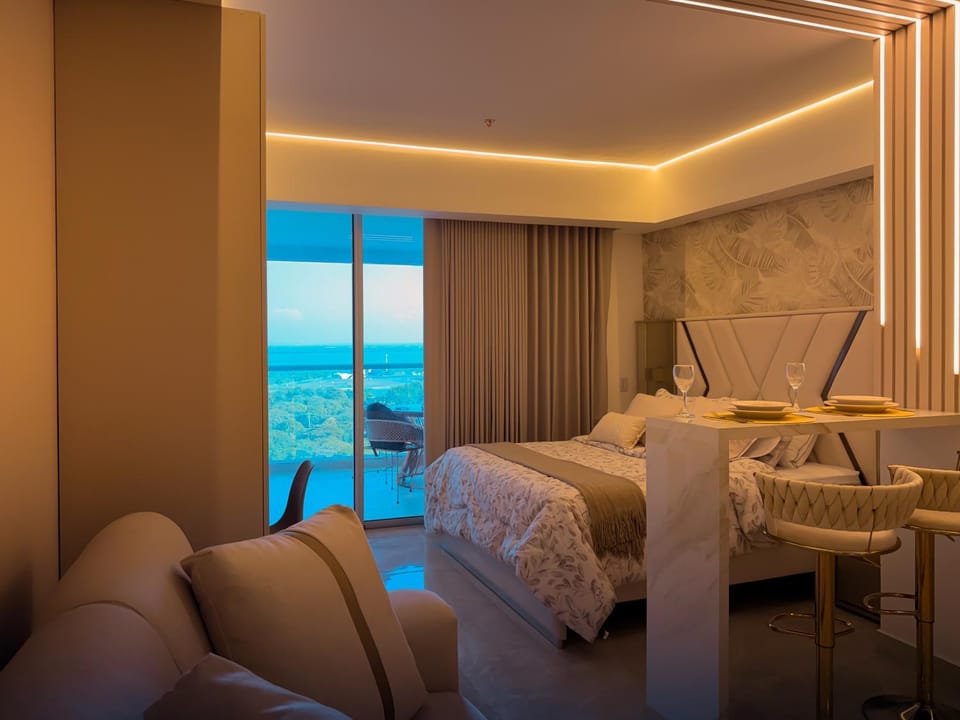 Bed, Living room