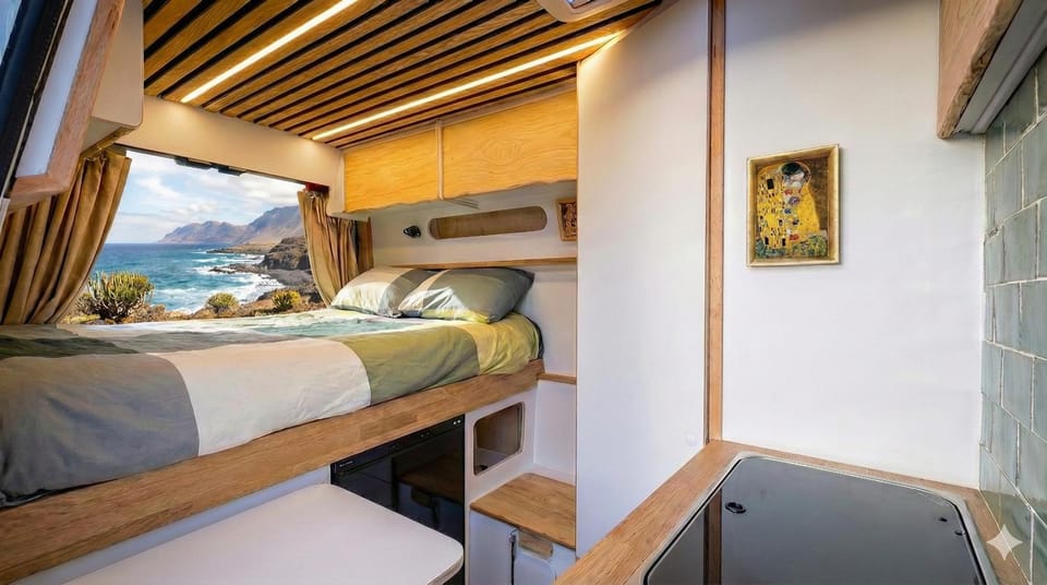 Tenerife Custom VW California Camper Van with Bathroom Campground/ 
RV Resort in Los Cristianos