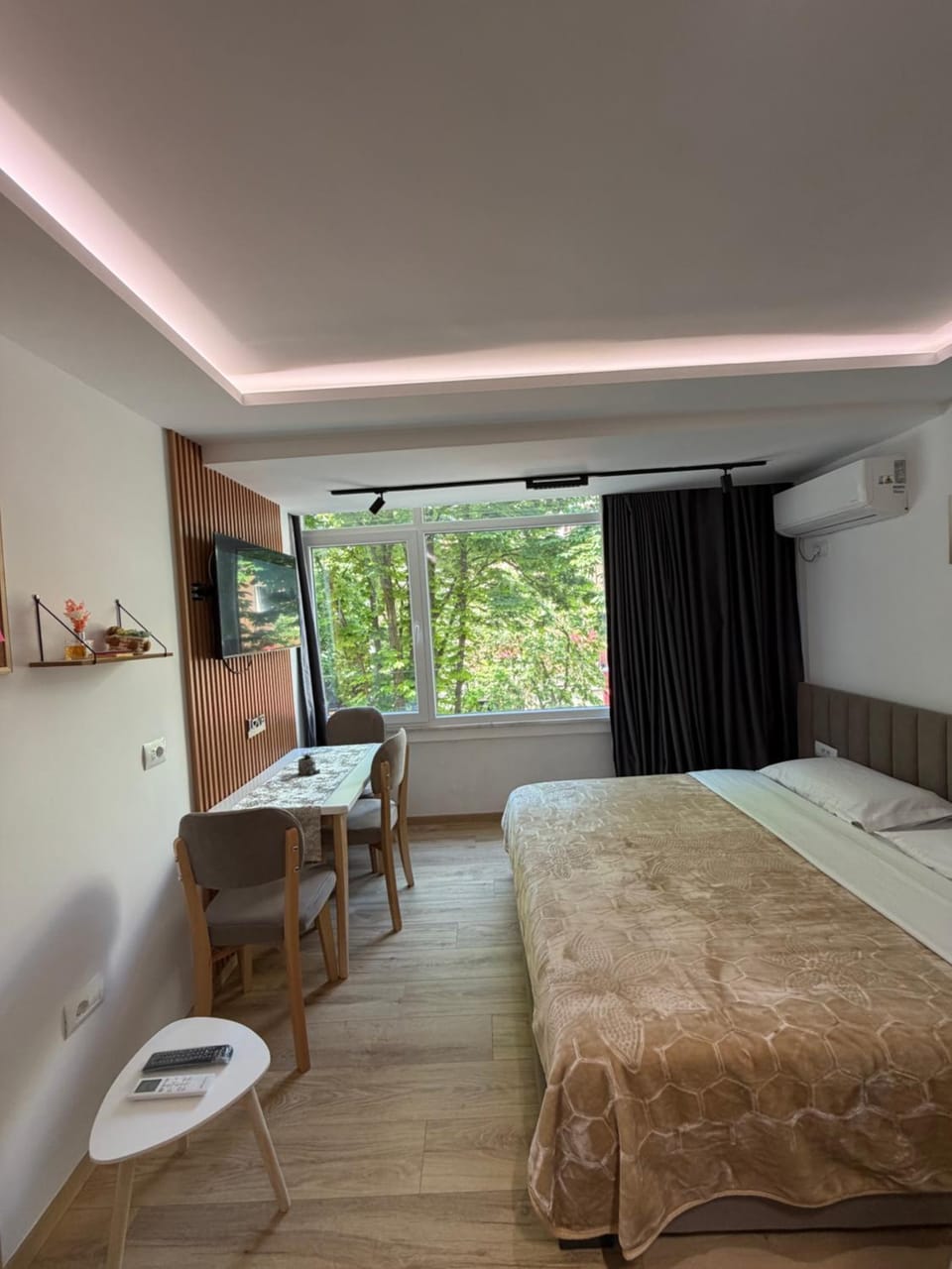 Bed, TV and multimedia, Living room, Bedroom