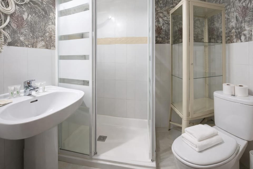 Shower, Toilet, Bathroom, towels