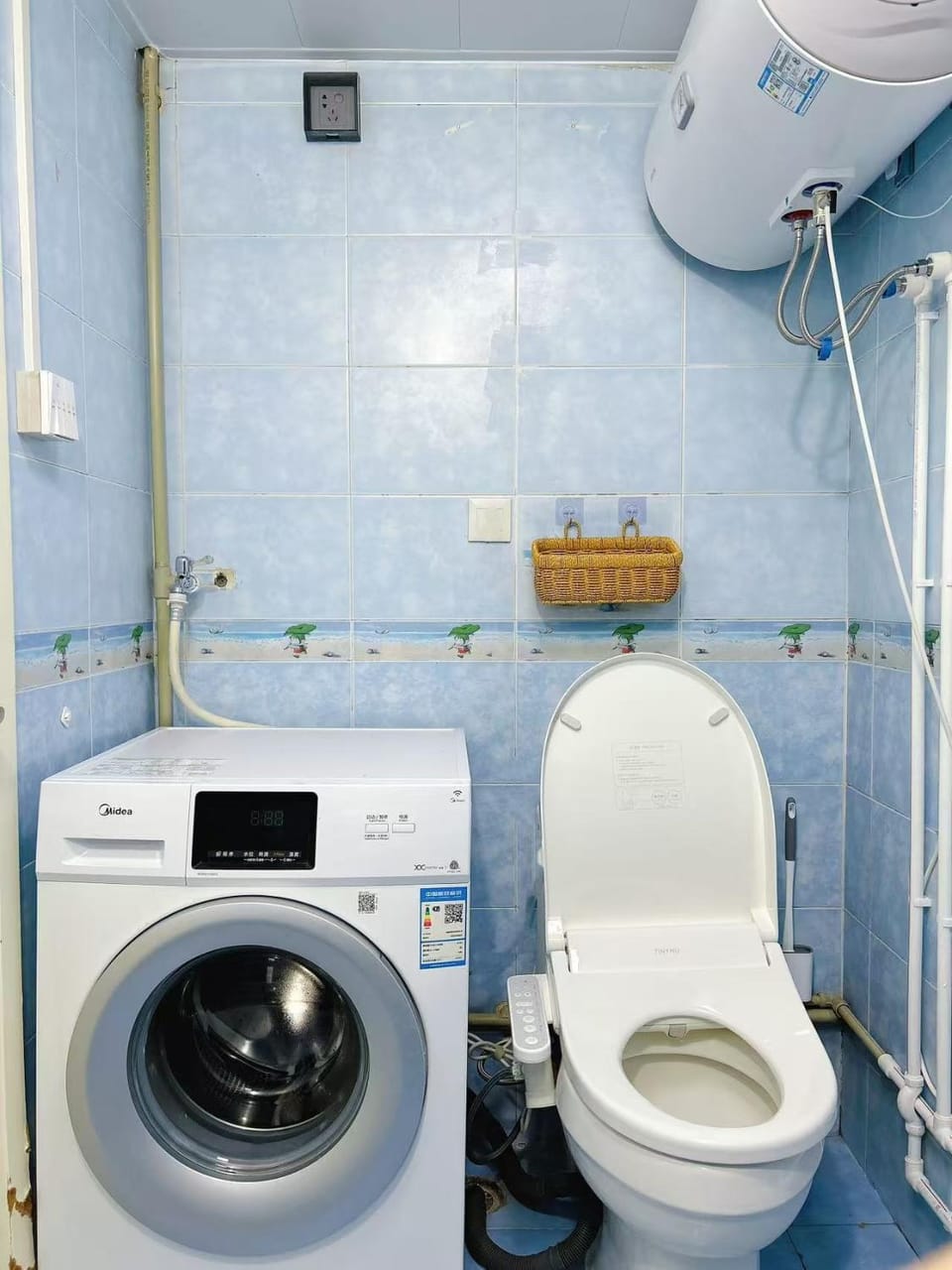 Toilet, Bathroom, washing machine