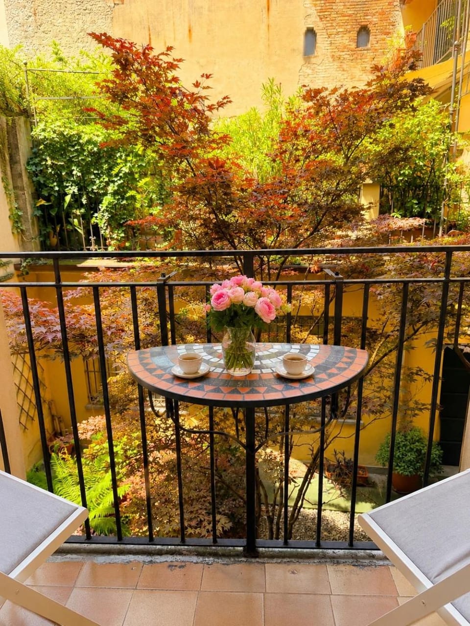 Spring, Garden, Balcony/Terrace, Garden view