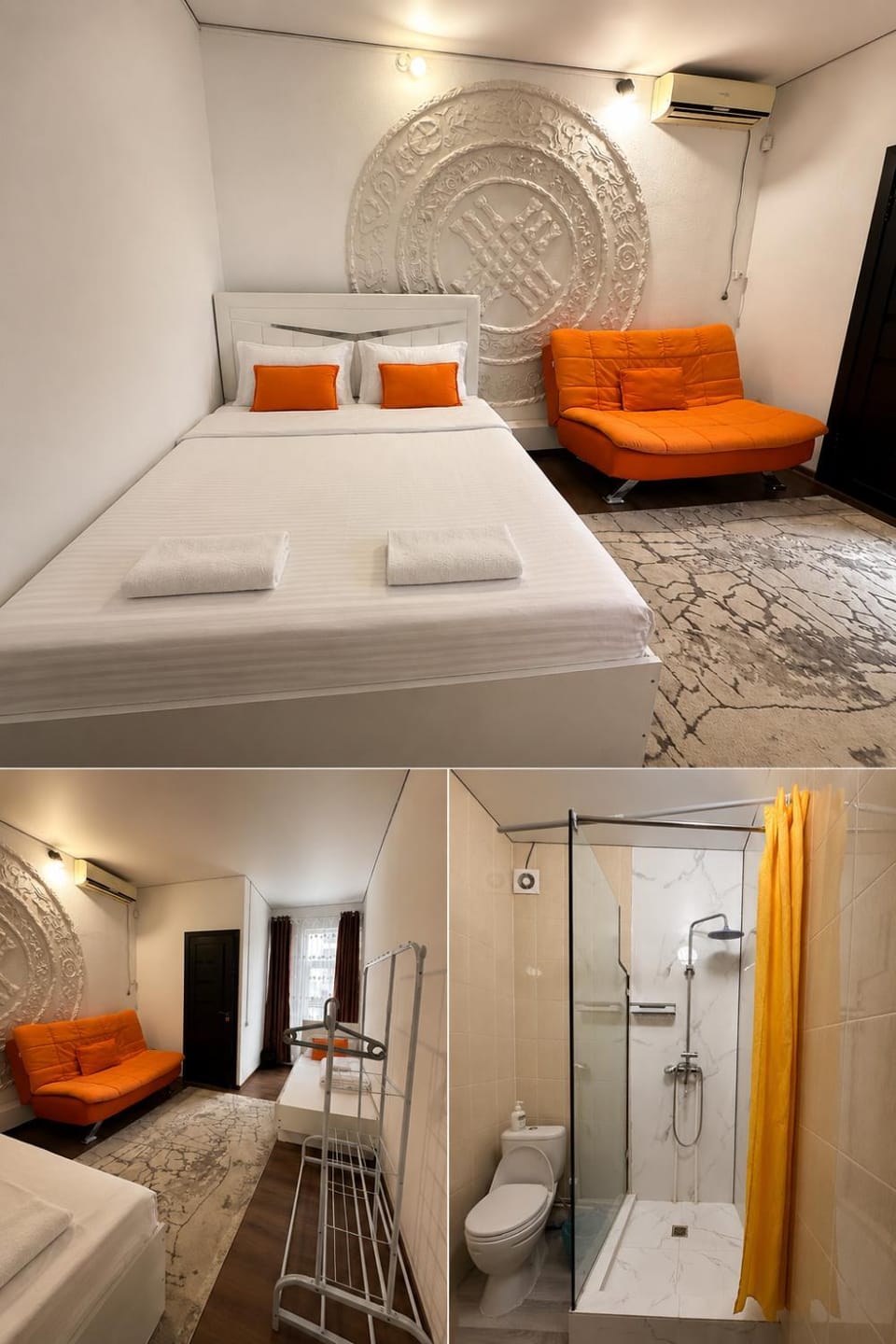 Bed, Bathroom, Photo of the whole room, Bedroom, wardrobe