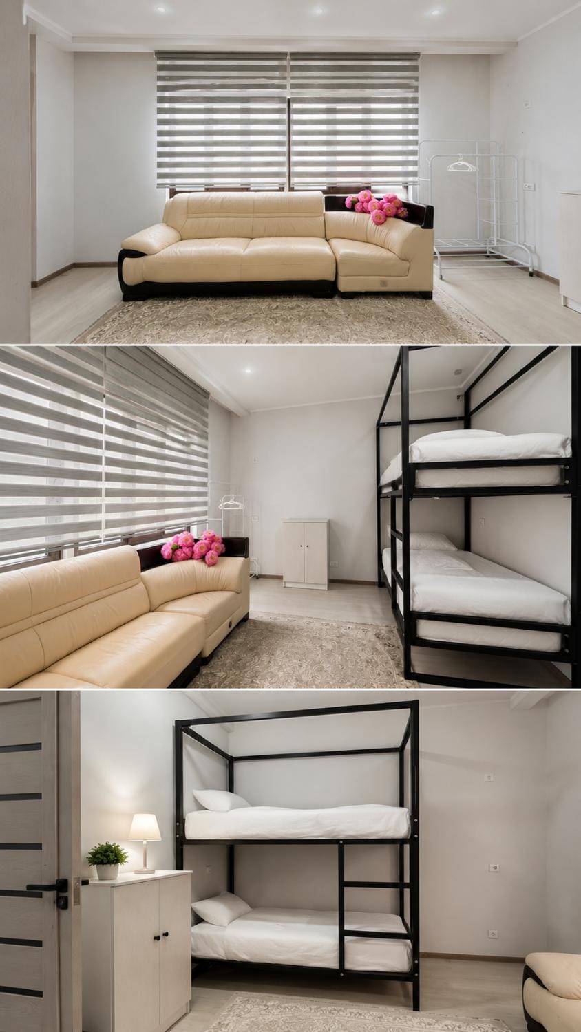 Bed, Photo of the whole room, Bedroom, wardrobe