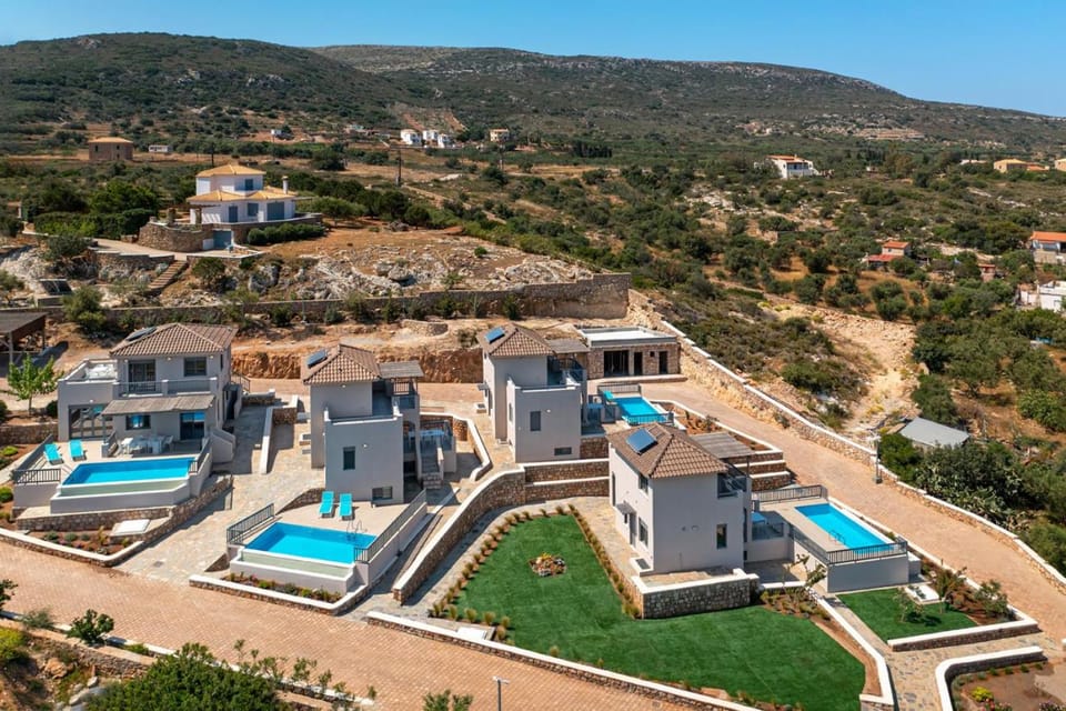 Property building, Natural landscape, Bird's eye view, Mountain view