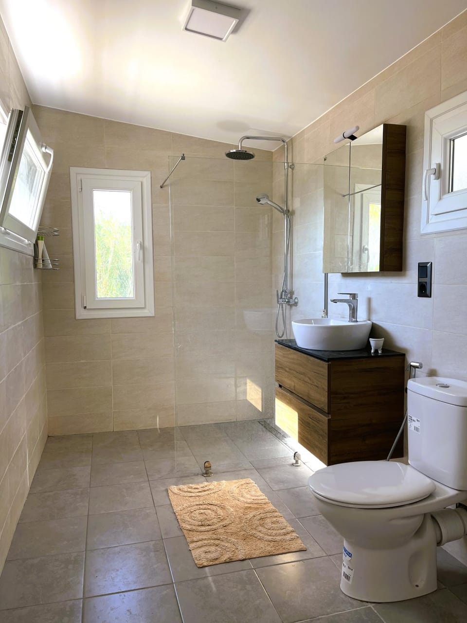 Bathroom, Living room