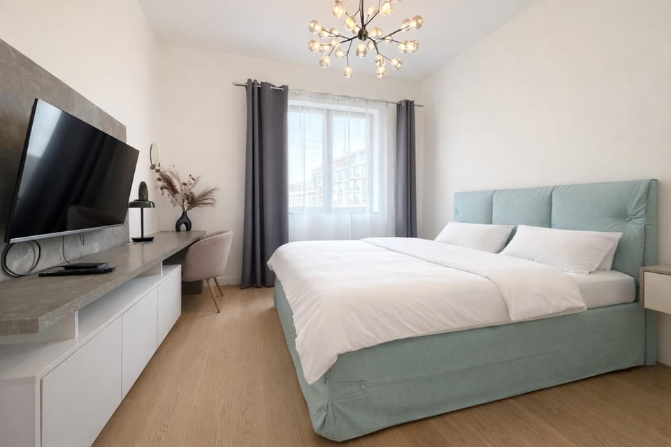 Bed, Living room, Bedroom