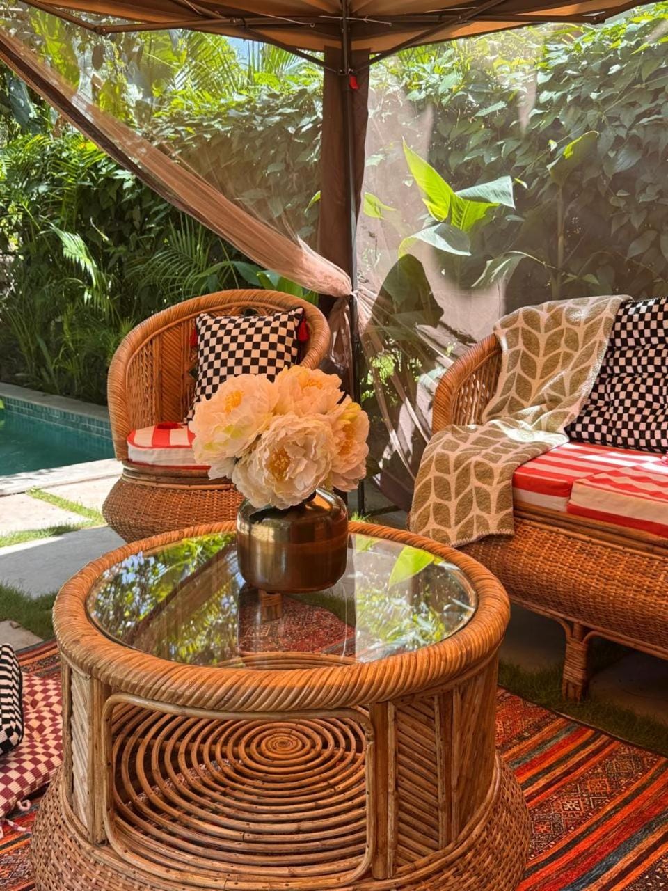 Seating area, Garden view, Pool view