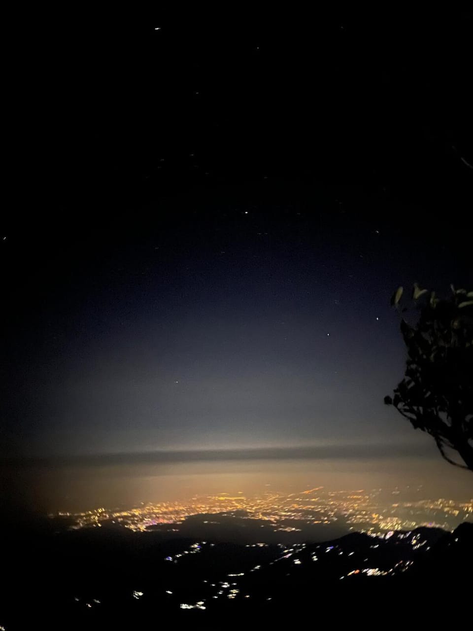 Night, Natural landscape, Bird's eye view
