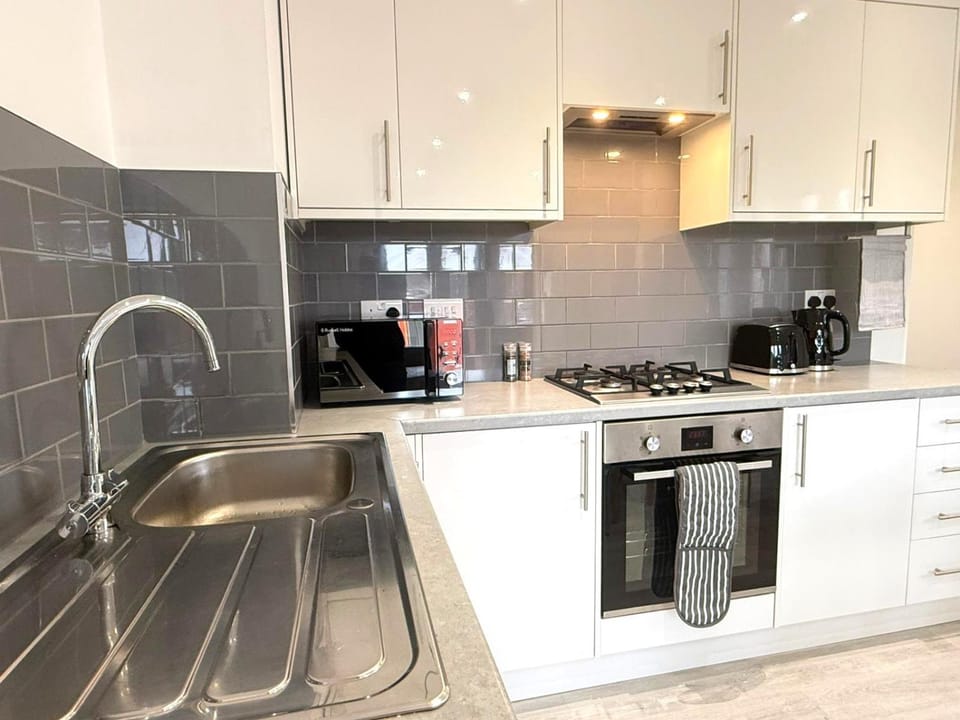 Kitchen or kitchenette, toaster