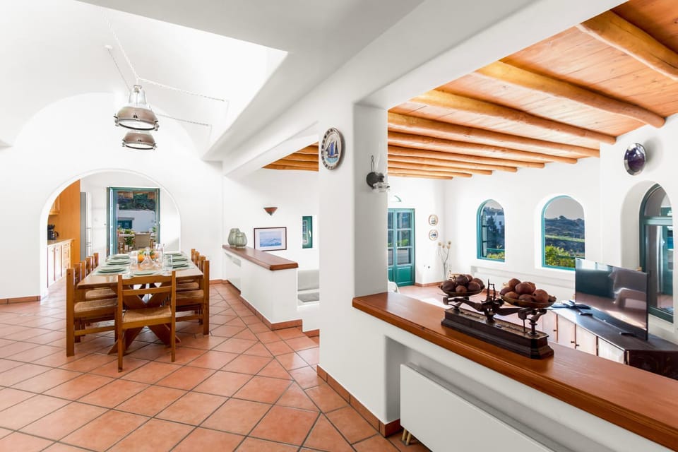 Property building, Living room, Dining area