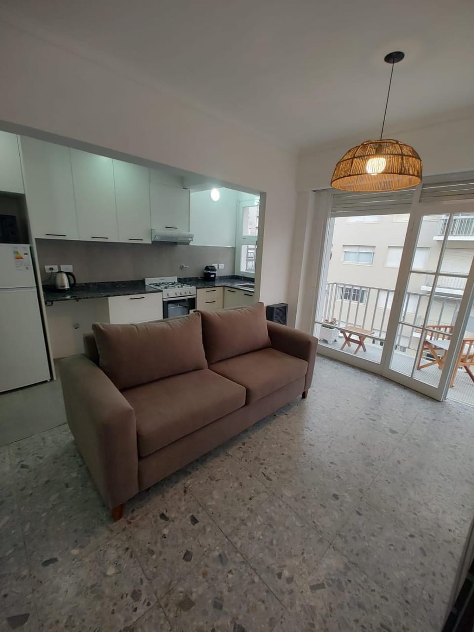 Kitchen or kitchenette, Living room, Dining area