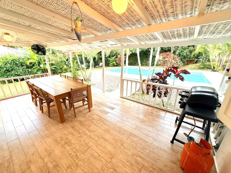 Patio, BBQ facilities, Swimming pool