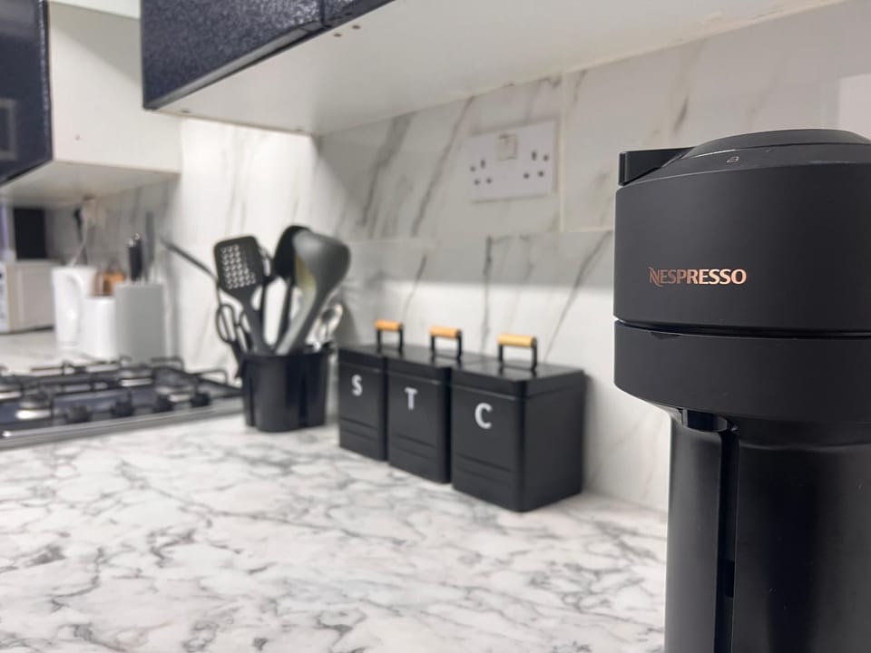 Kitchen or kitchenette, toaster