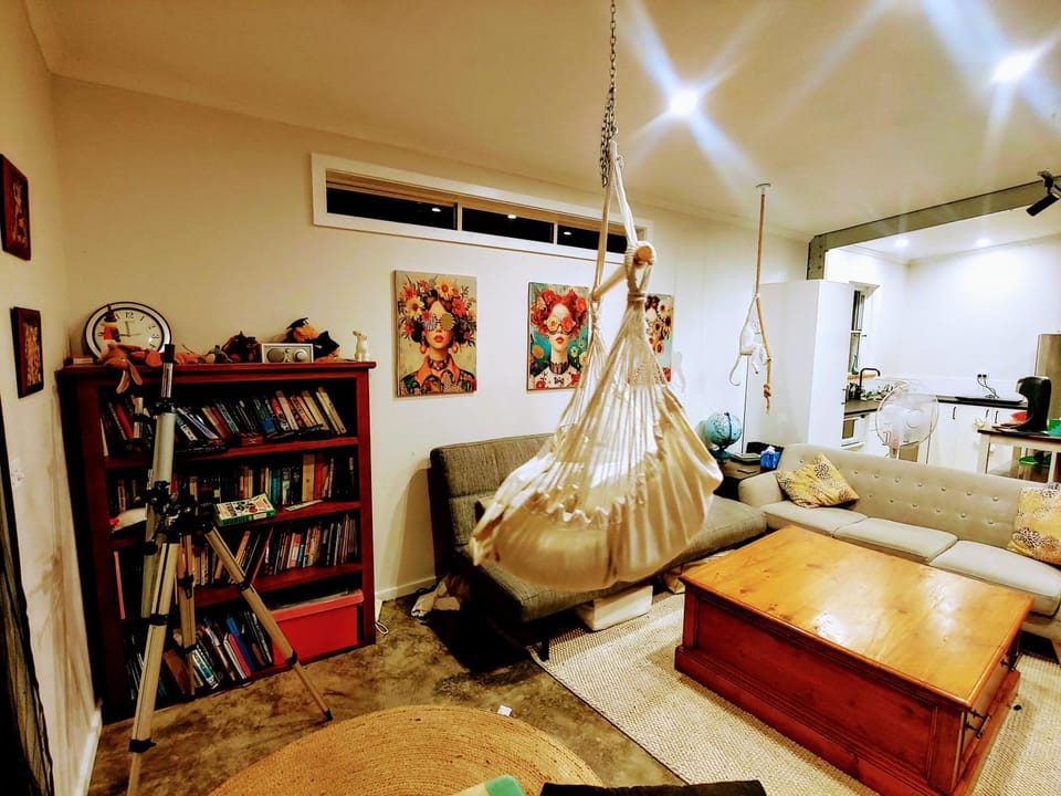 Caravan and studio set up for mountain biking House in Victoria