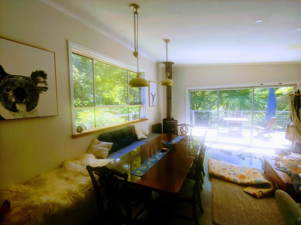 Caravan and studio set up for mountain biking House in Victoria