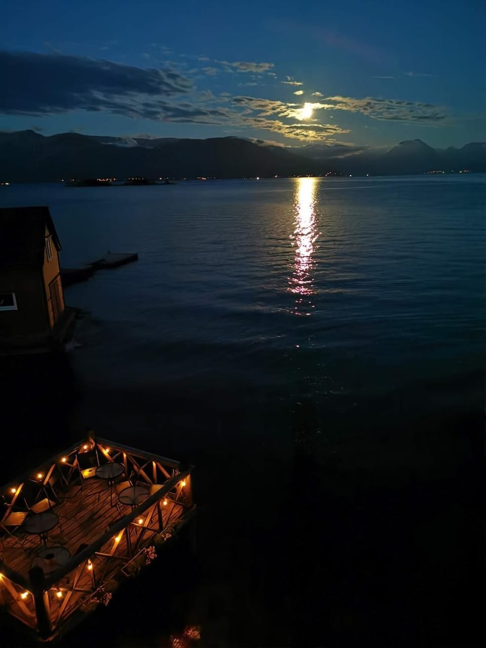 Night, View (from property/room), Sea view