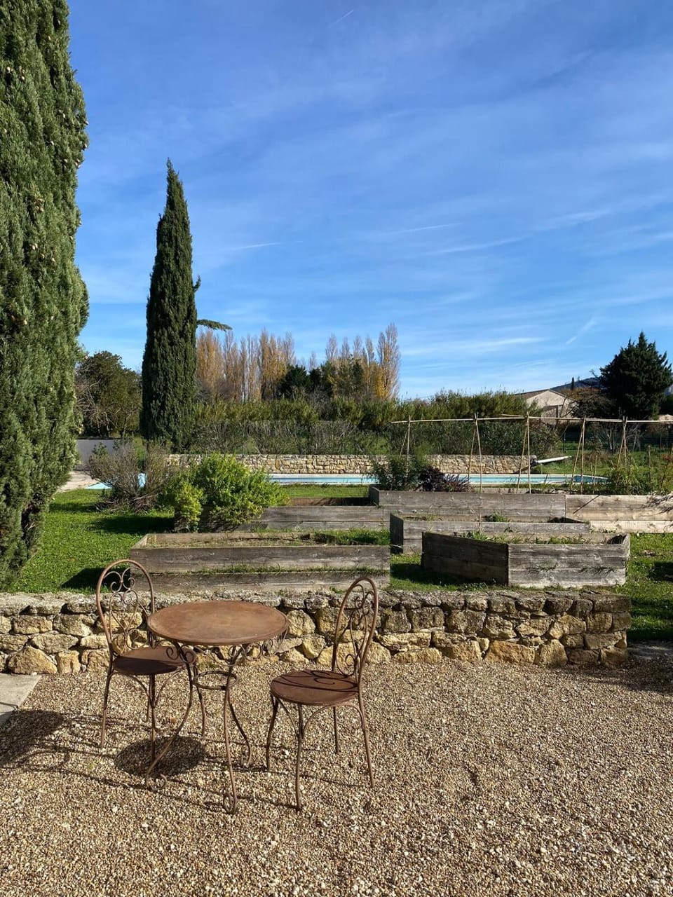Spring, Day, Natural landscape, Garden, Garden view, Pool view, Swimming pool