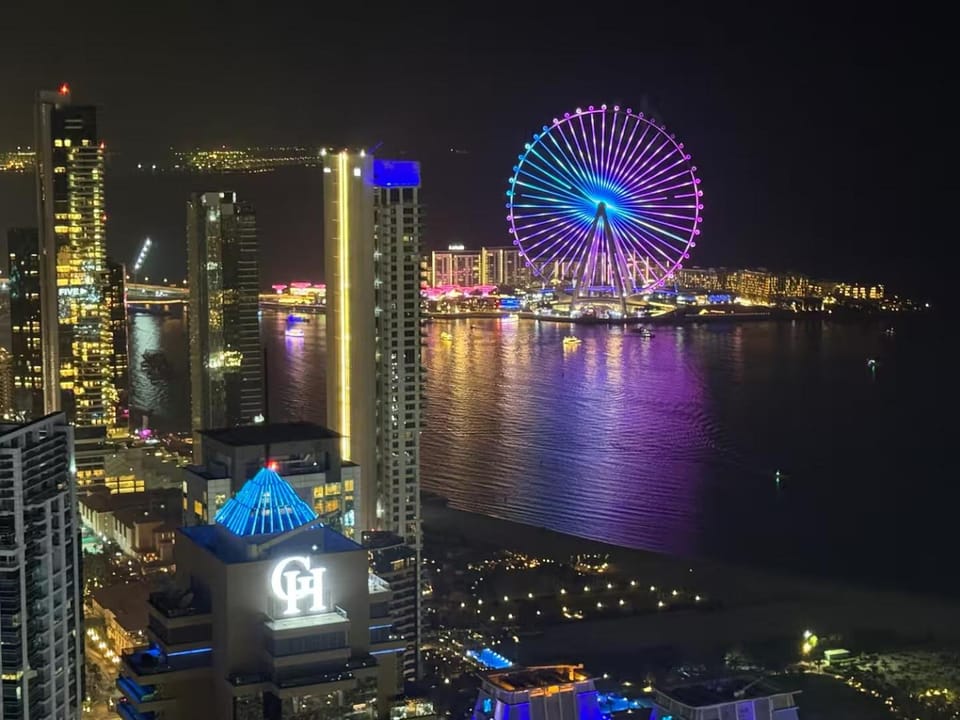 Nearby landmark, Night, Natural landscape, Bird's eye view, Sea view