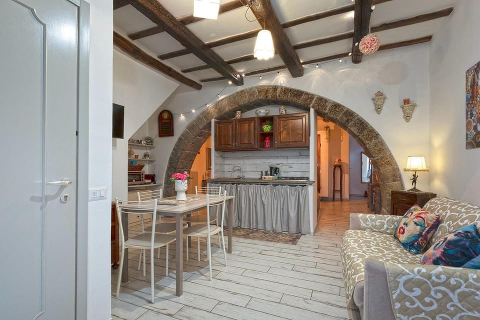 Living room, kitchen