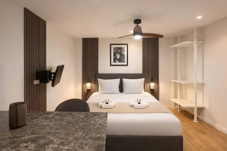 Bed, Bed, heating, internet, storage, wardrobe