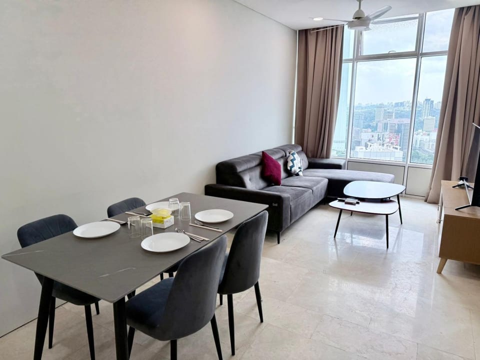 Living room, Seating area, Dining area