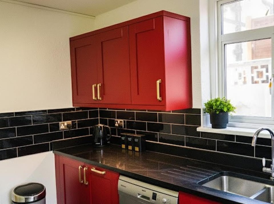 View (from property/room), Kitchen or kitchenette, Decorative detail, stove