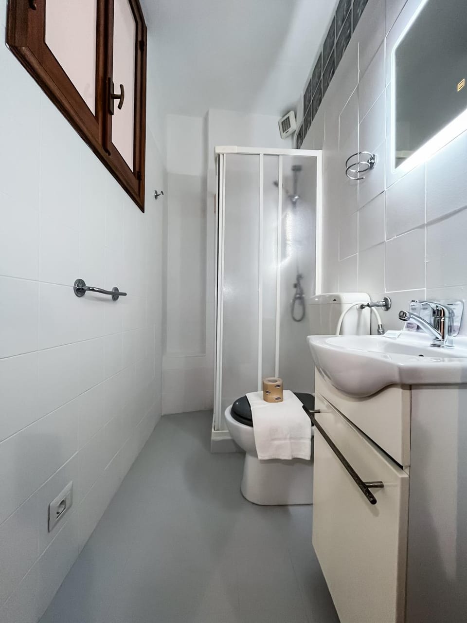 Shower, Toilet, Bathroom, towels