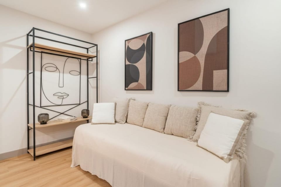 Bed, Living room, Seating area, wardrobe
