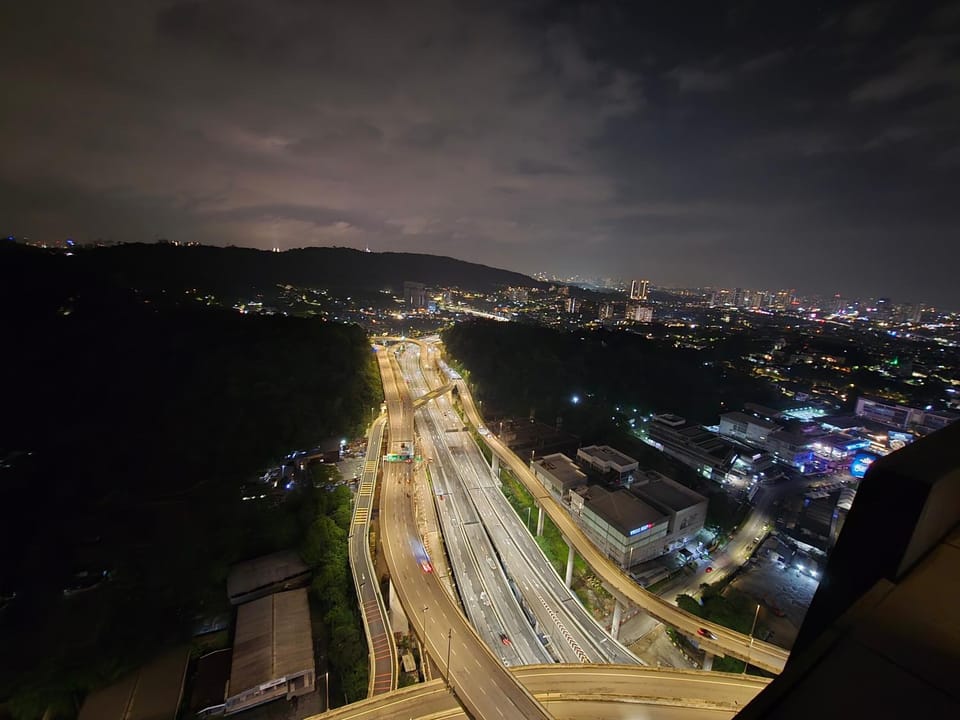 Night, Neighbourhood, Natural landscape, City view, Mountain view, Street view