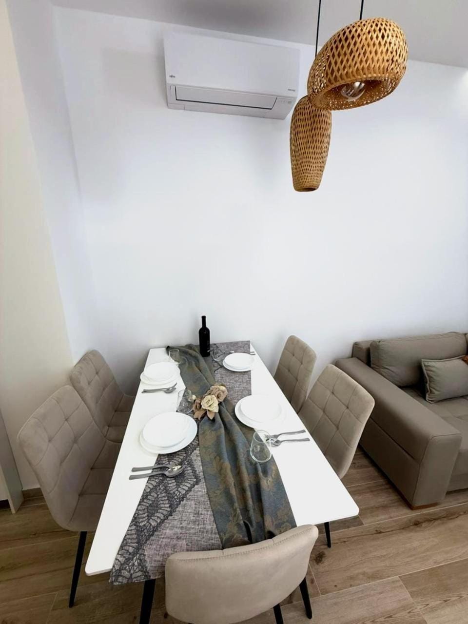 Dining area, air conditioner