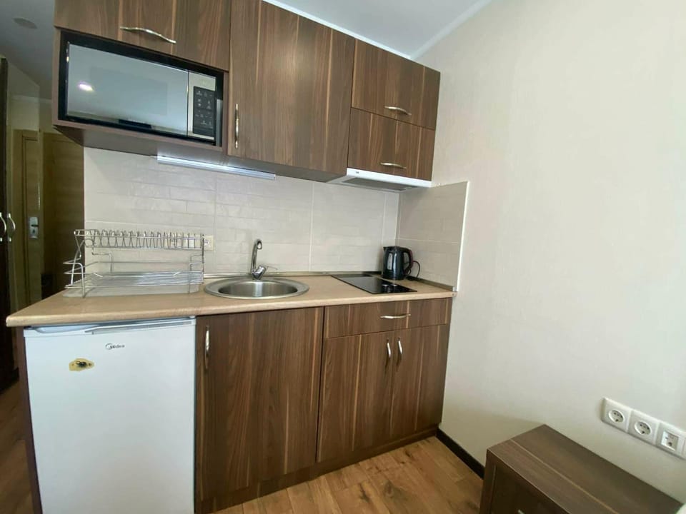 Coffee/tea facilities, Kitchen or kitchenette, oven