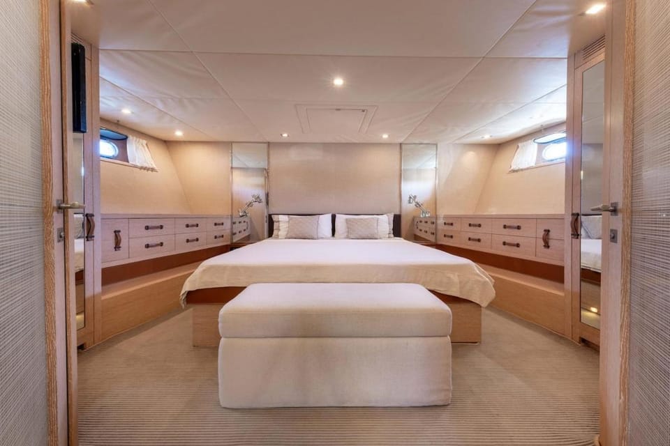 Yacht Mangusta Docked boat in Cannes