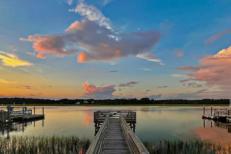 Custom home on the Intracoastal with water views, pool, dock, & decks House in Holden Beach