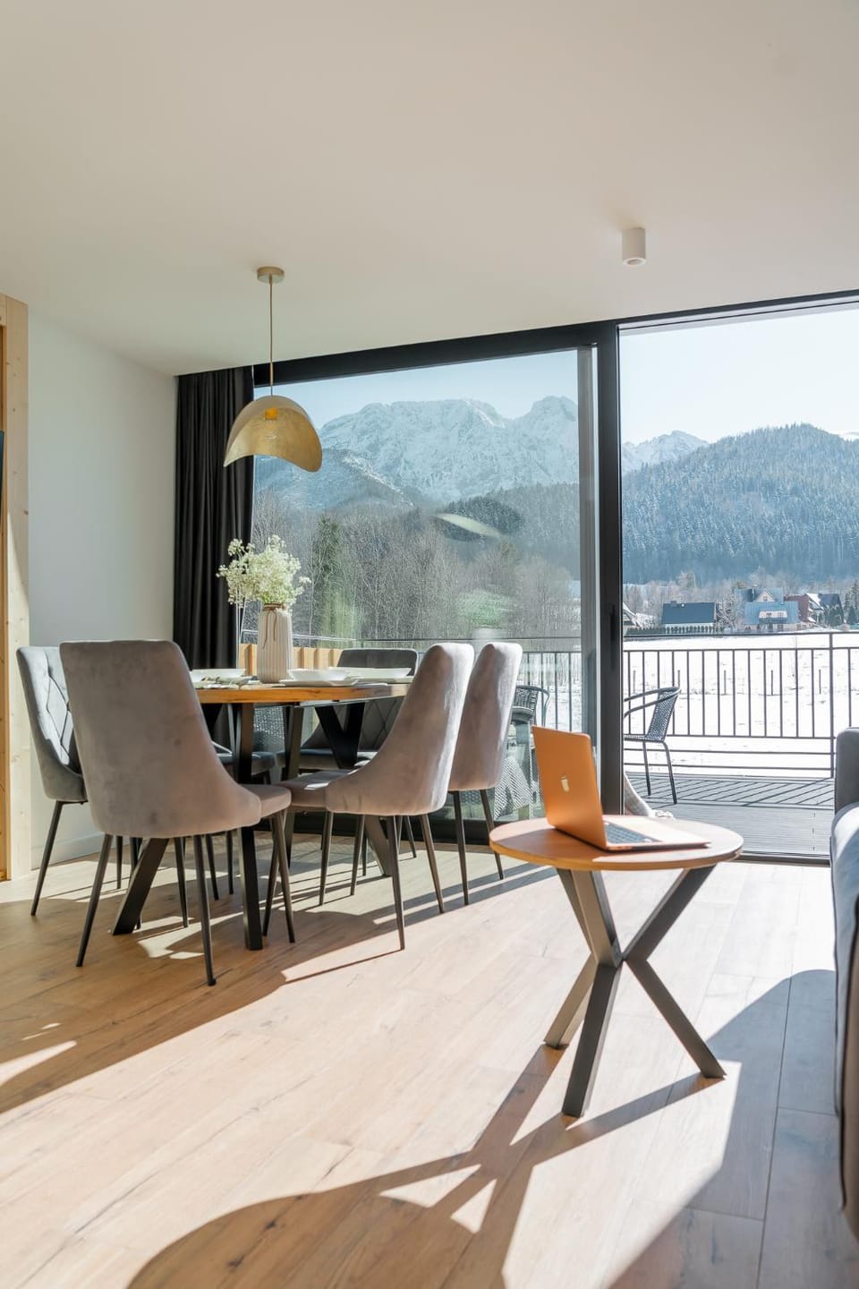 Patio, Day, Natural landscape, View (from property/room), Balcony/Terrace, Living room, Seating area, Dining area, Mountain view, Sea view