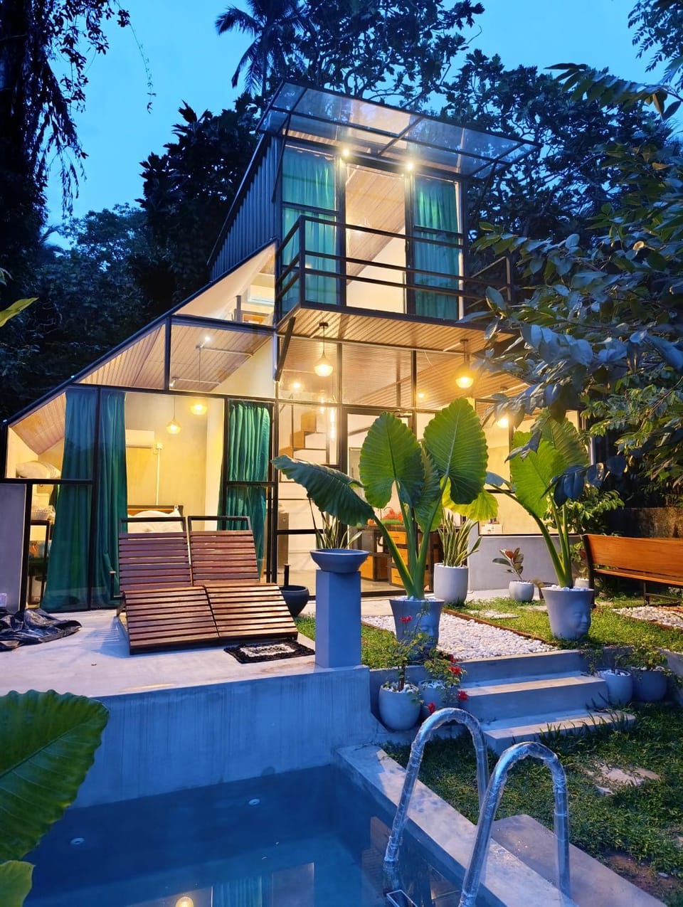 The WE2 Private Pool Nature Cabana Near Induruwa Beach Villa in Western Province