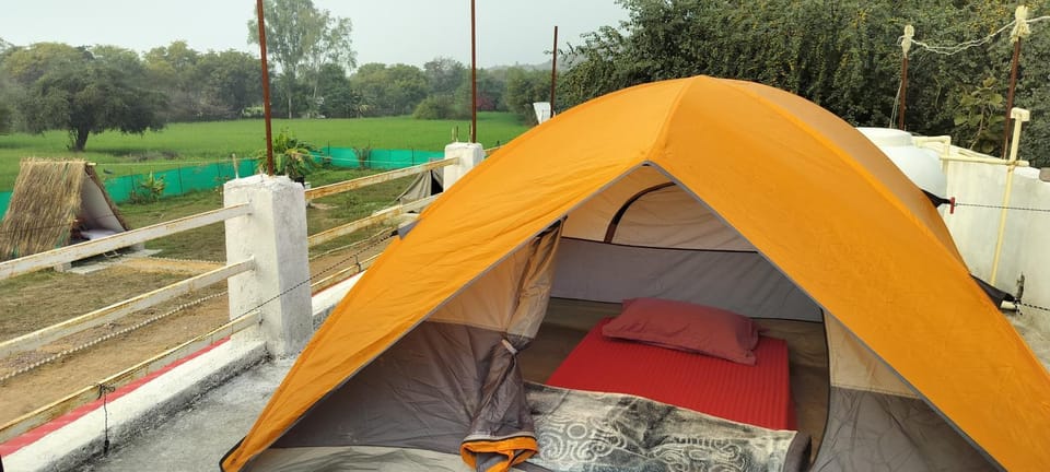Rustic Tent Stay near Khajuraho Temples Campground/ 
RV Resort in India