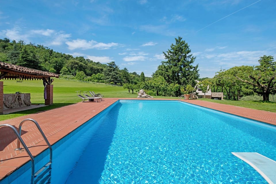 Property building, Living room, Swimming pool