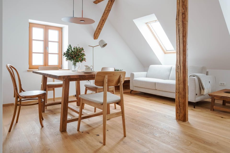 Living room, Seating area, Dining area