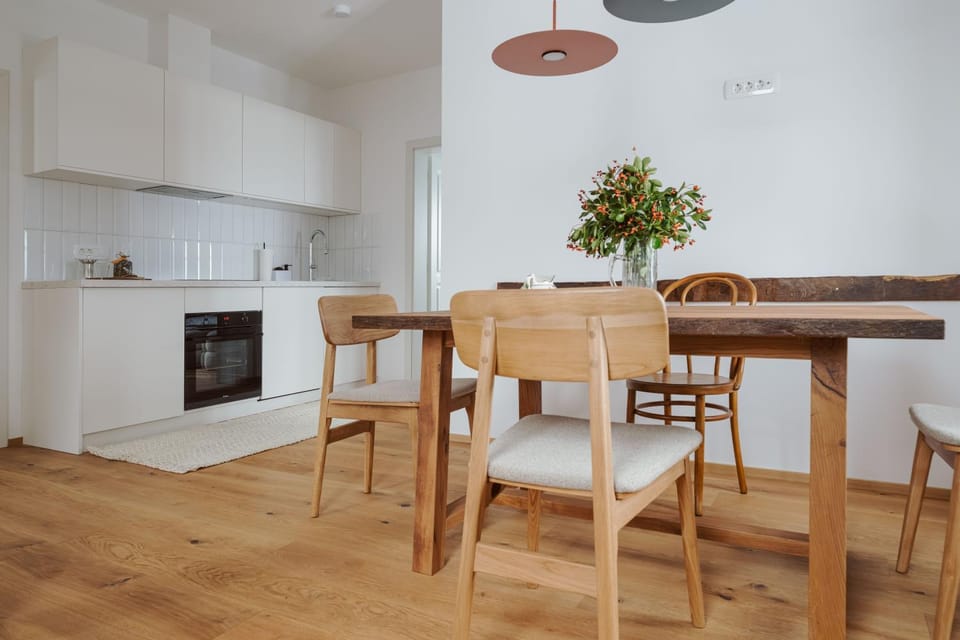 Kitchen or kitchenette, Living room, Dining area, dishwasher, oven, stove