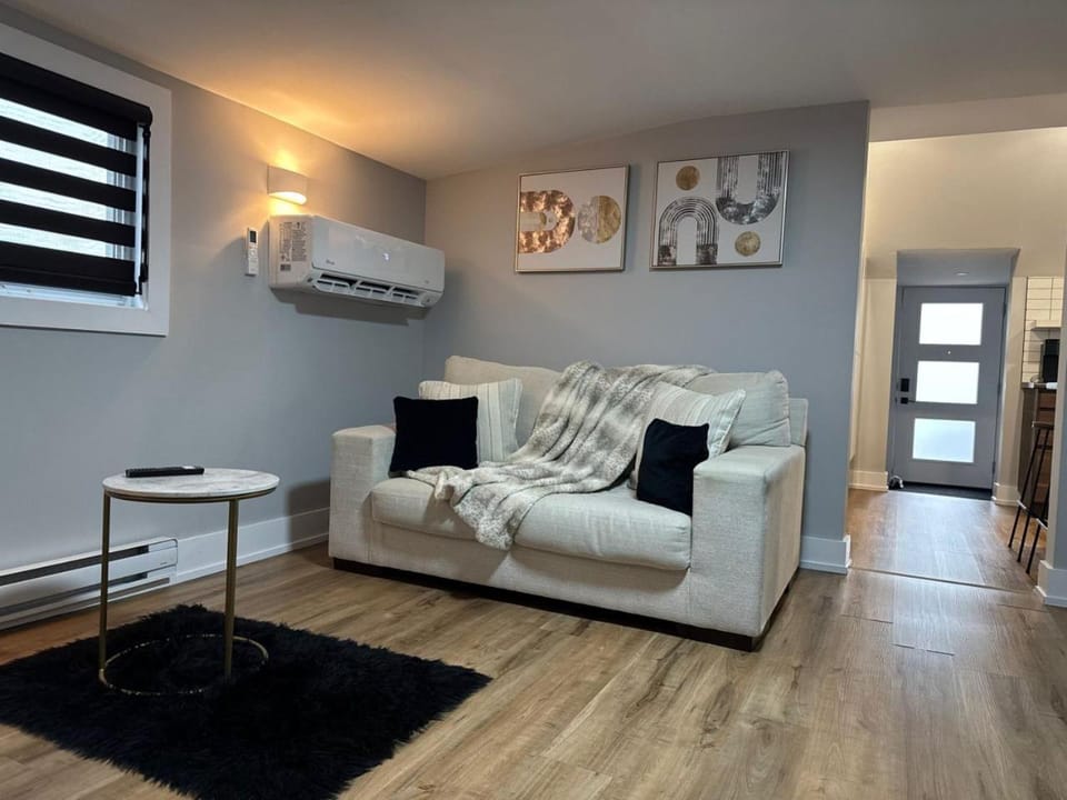 Living room, Seating area, air conditioner