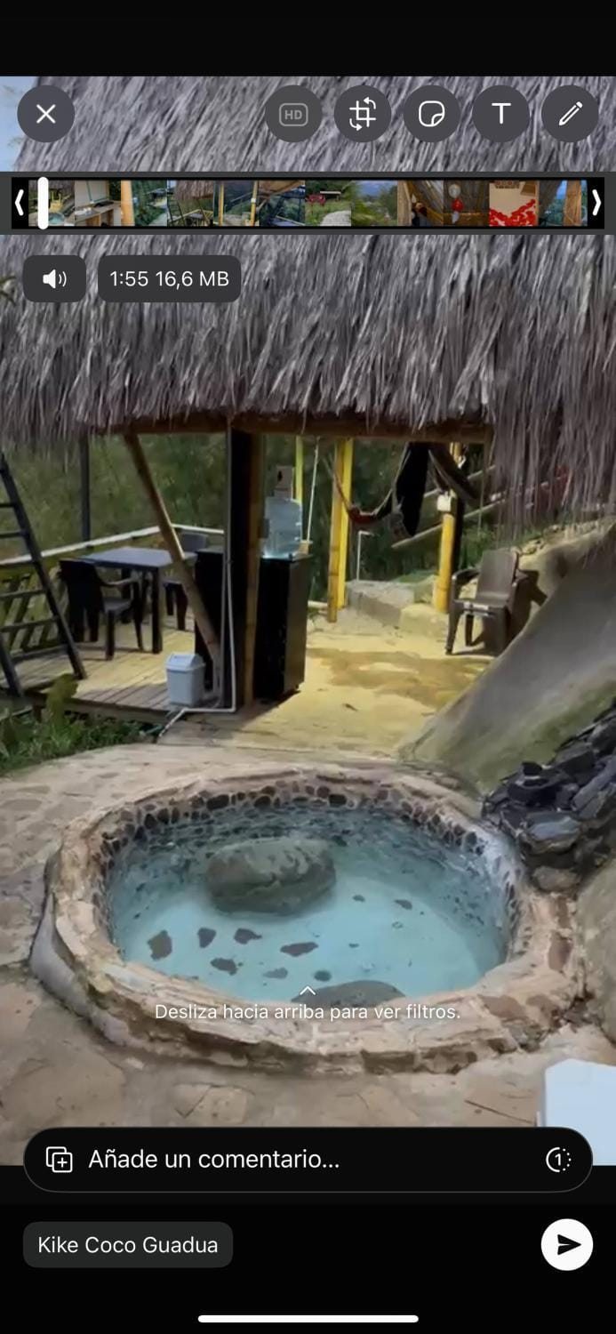 Green view glamping cabin with unlimited Jacuzzi Cabin in Cocorná