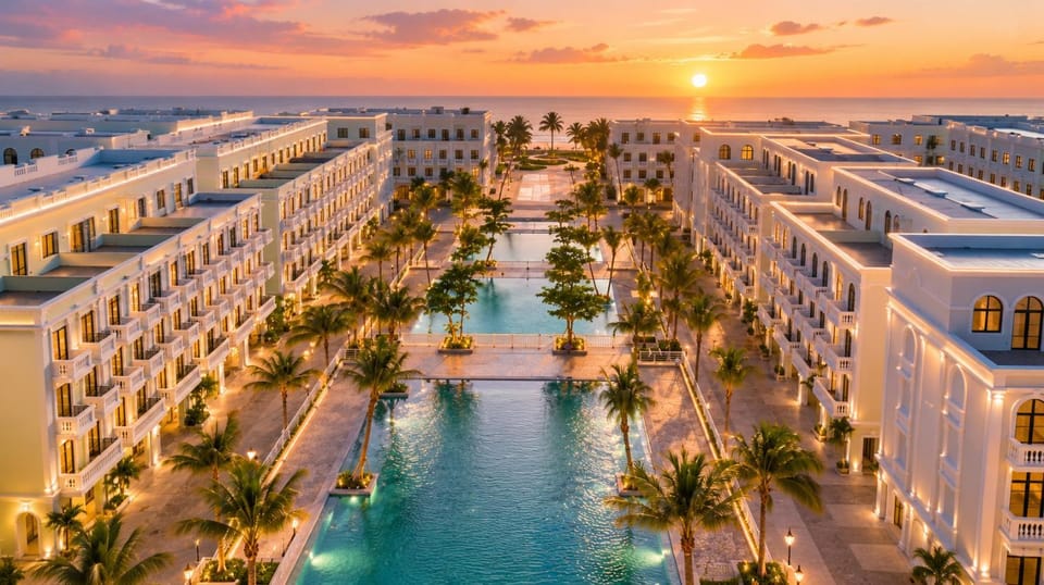 Property building, Beach, Swimming pool