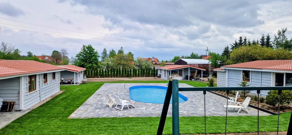 Spring, Garden, Pool view, Swimming pool, sunbed